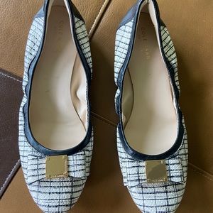 Cole Haan never worn ballet flats with bow detail.